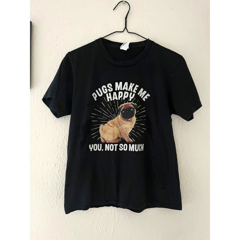 Short sleeved Graphic T, Funny Pug, Cotton t